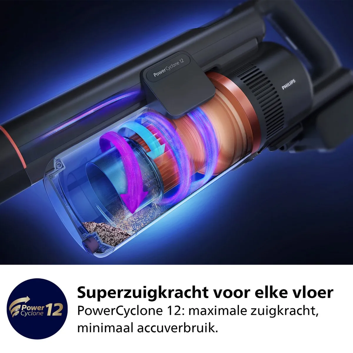 Philips Steelstofzuiger XC8055/01 Aqua Plus - Blauw
