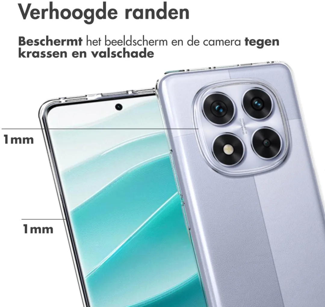 Accezz Hoesje Xiaomi Redmi Note 14 Pro 5G - Transparant