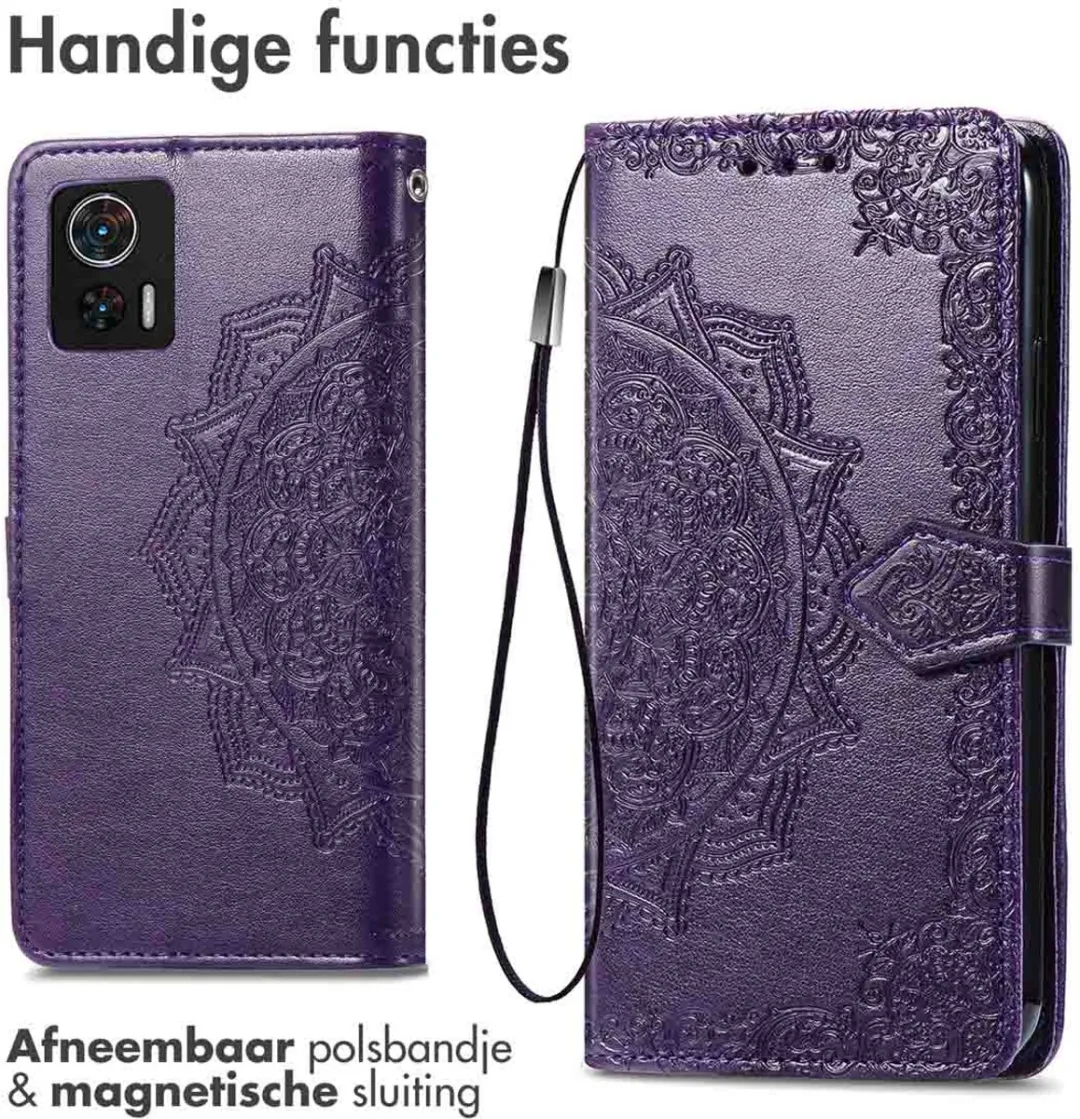 Imoshion Hoesje Motorola Edge 30 Neo - 3 Pasjes - Paars