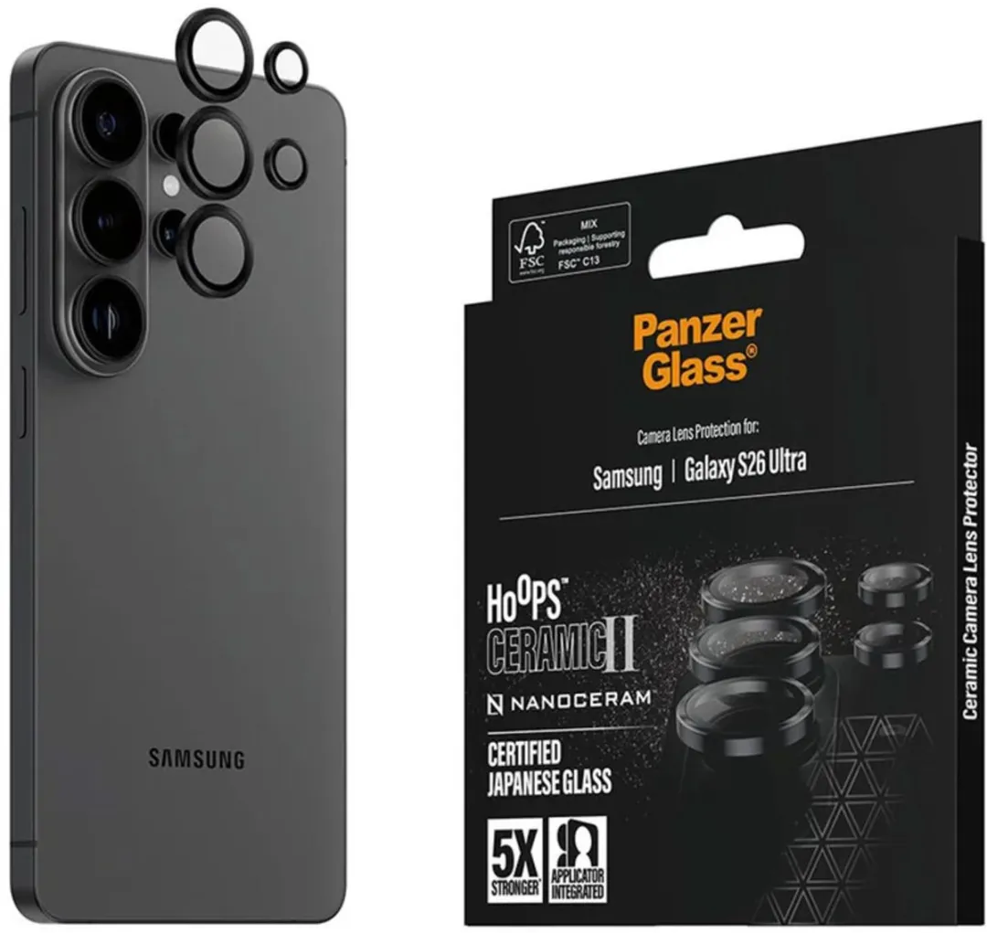 PanzerGlass PG12807 Camera Lens Protector - Samsung Galaxy S26 Ultra - afbeelding 6 van 6