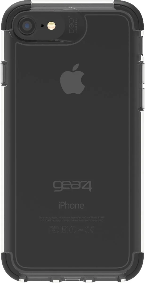 Gear4 Wembley iPhone Case - iPhone 6/6s/7/8/Xs - Zwart - afbeelding 6 van 6