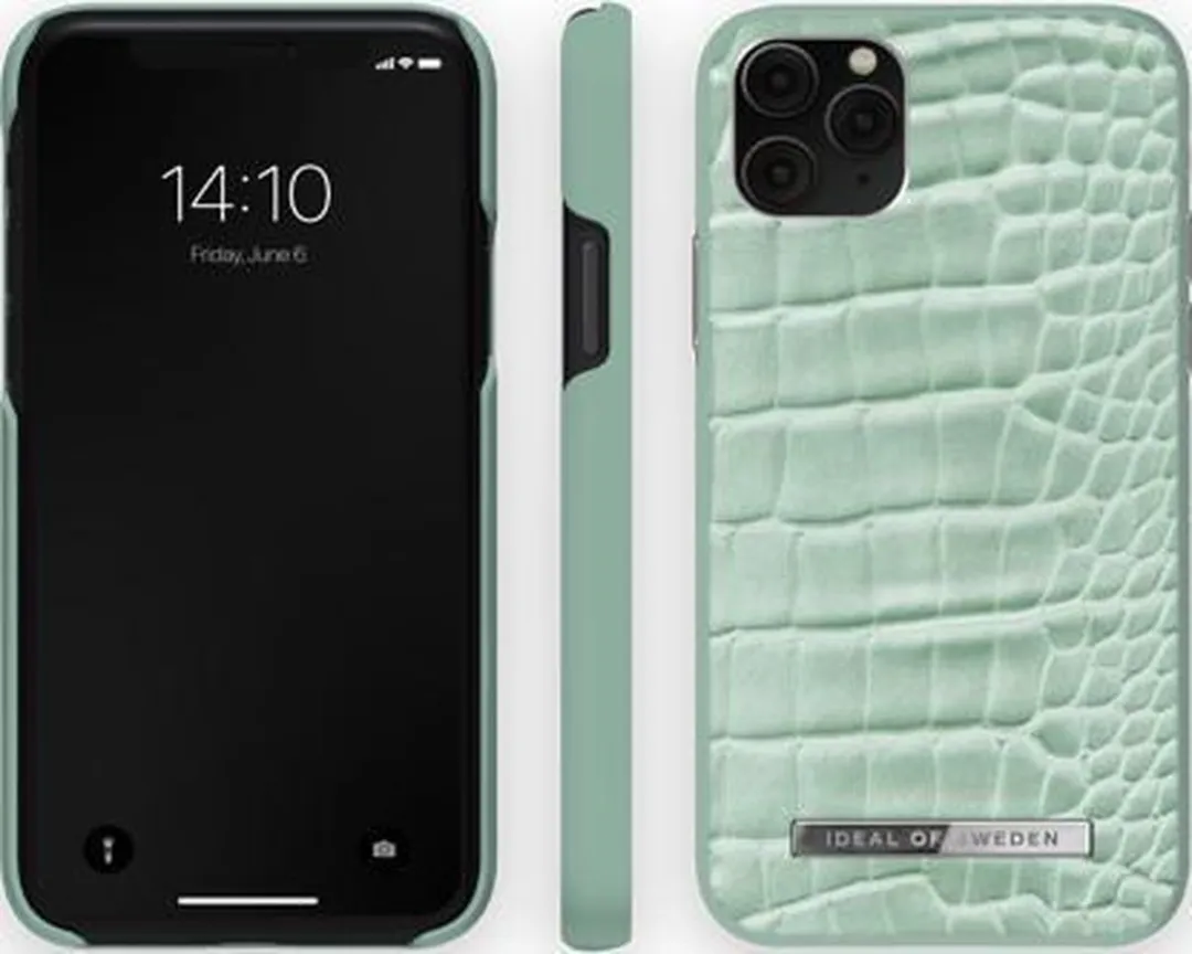iDeal of Sweden Phone Necklace Case iPhone 11 Pro/XS/X - Mint Croco