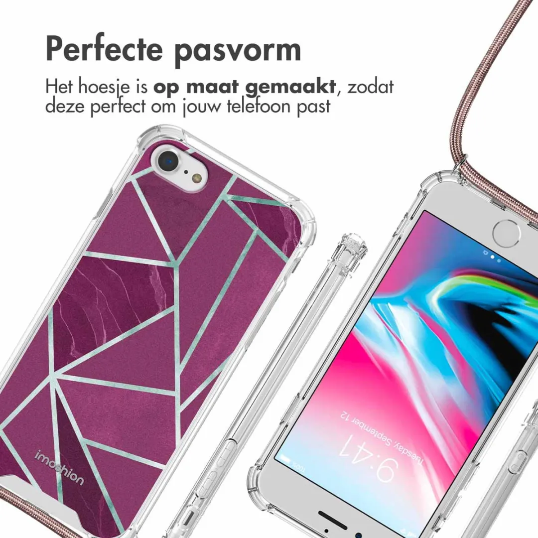 Imoshion Hoesje iPhone 8/SE 2022 - Bordeaux Graphic