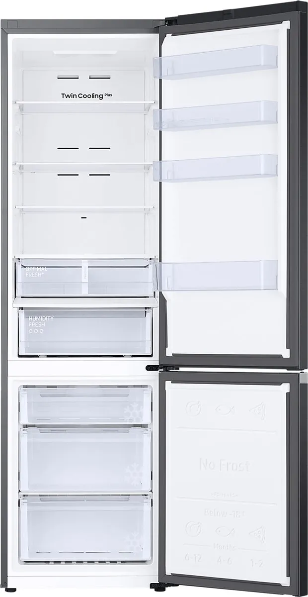 Samsung RB38T607BB1/EF Koel-vriescombinatie 387L - Zwart