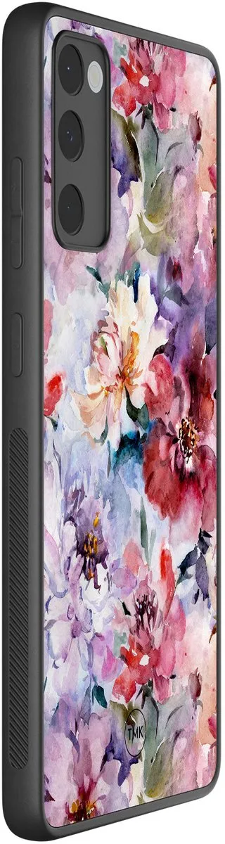 Casevibes S/S20FE/B/030 Hoesje Samsung Galaxy S20 FE - Paars Bloemen