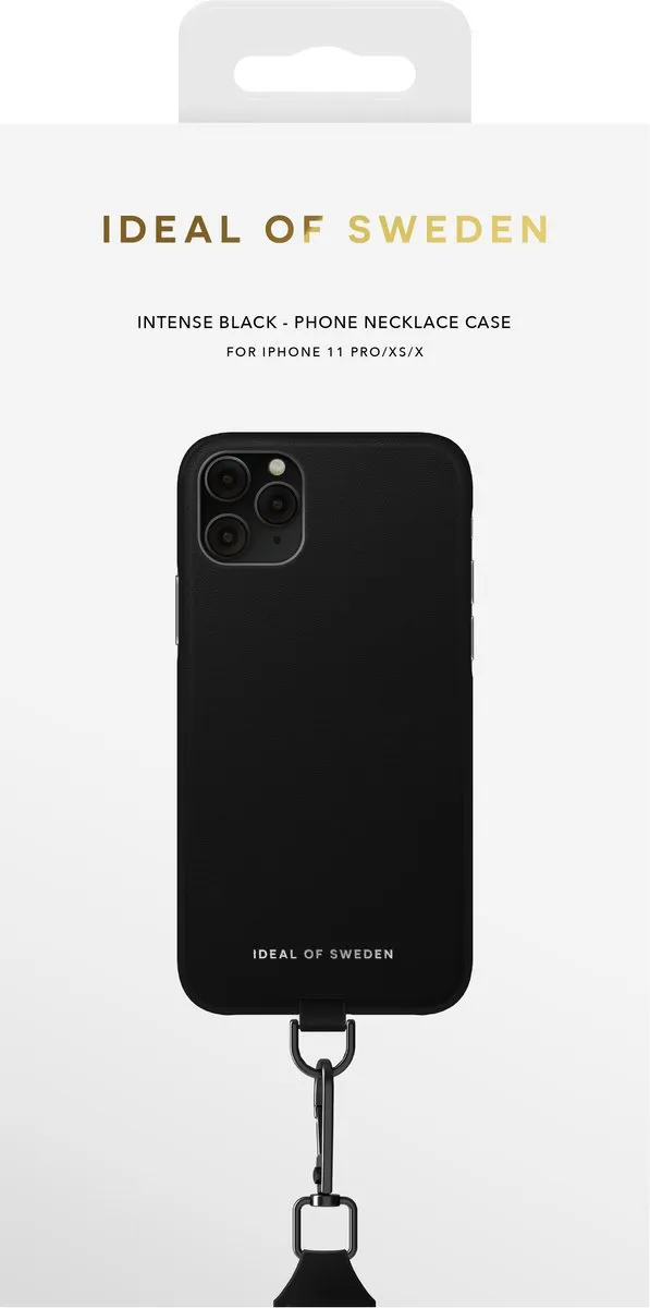 iDeal of Sweden iPhone Necklace Case - Intense Black - afbeelding 3 van 4
