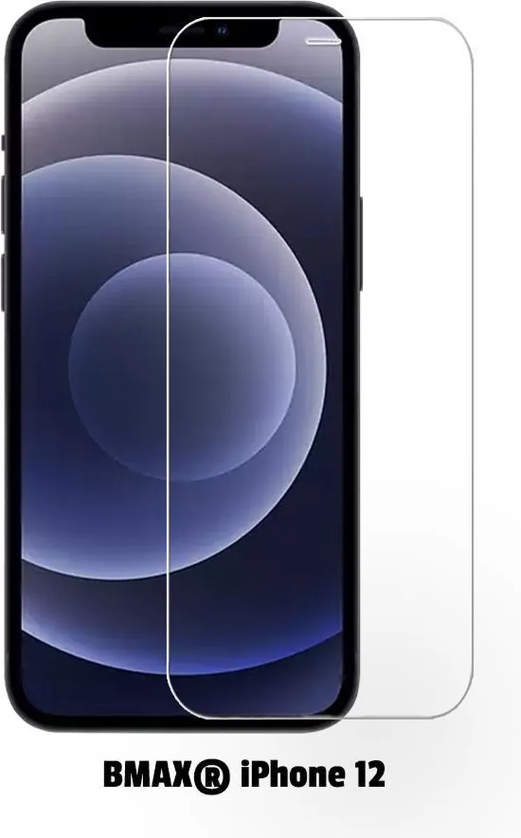 BMAX iPhone 12 Screenprotector 2 Stuks - Tempered Glas