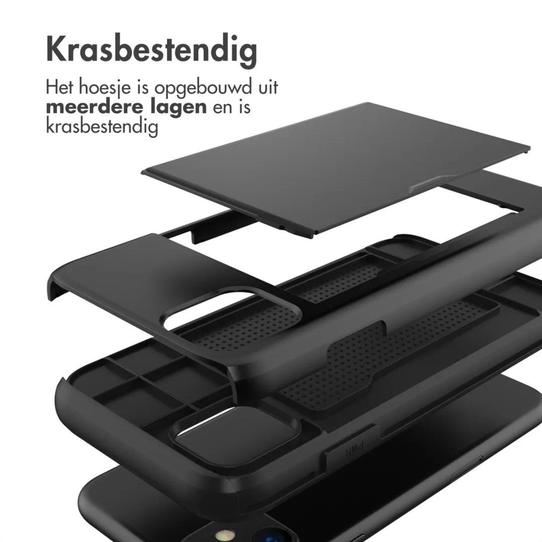 Imoshion Hoesje iPhone 11 - Pasjeshouder 2 Stuks - Zwart