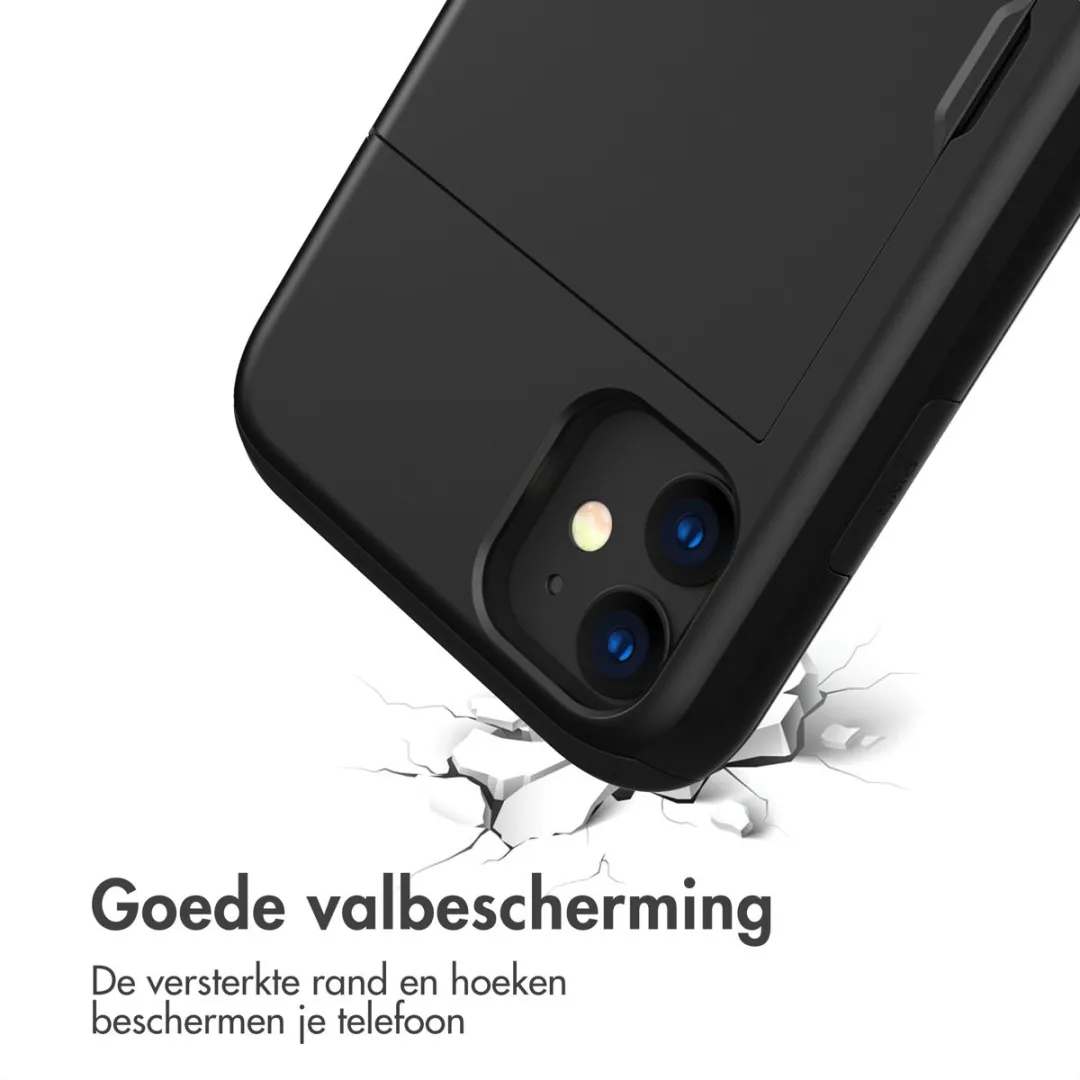 Imoshion Hoesje iPhone 11 - Pasjeshouder 2 Stuks - Zwart