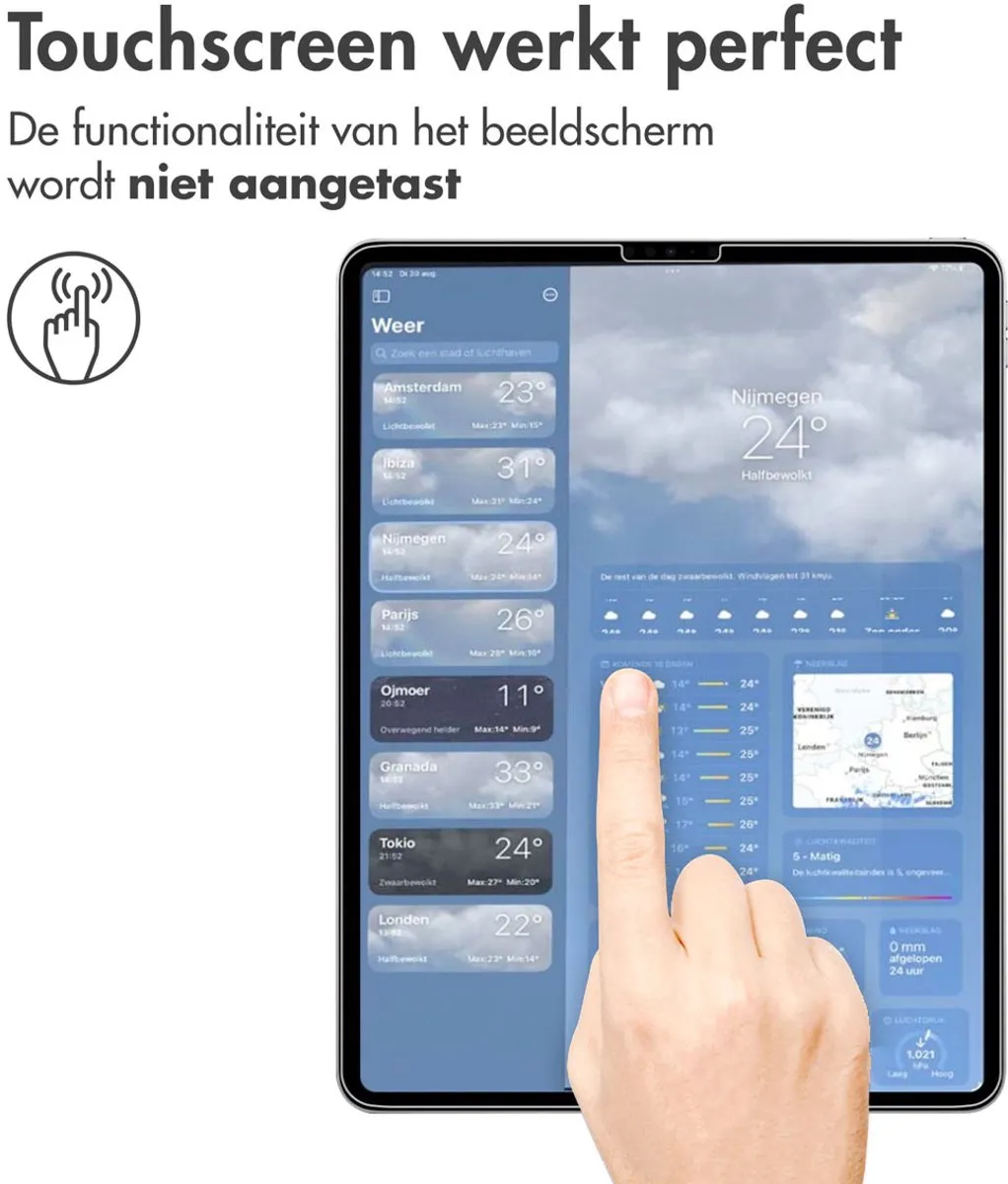 Imoshion SH00065132 Tablet Screenprotector - iPad Pro 12.9 2018/2020/2021/2022 - Transparant