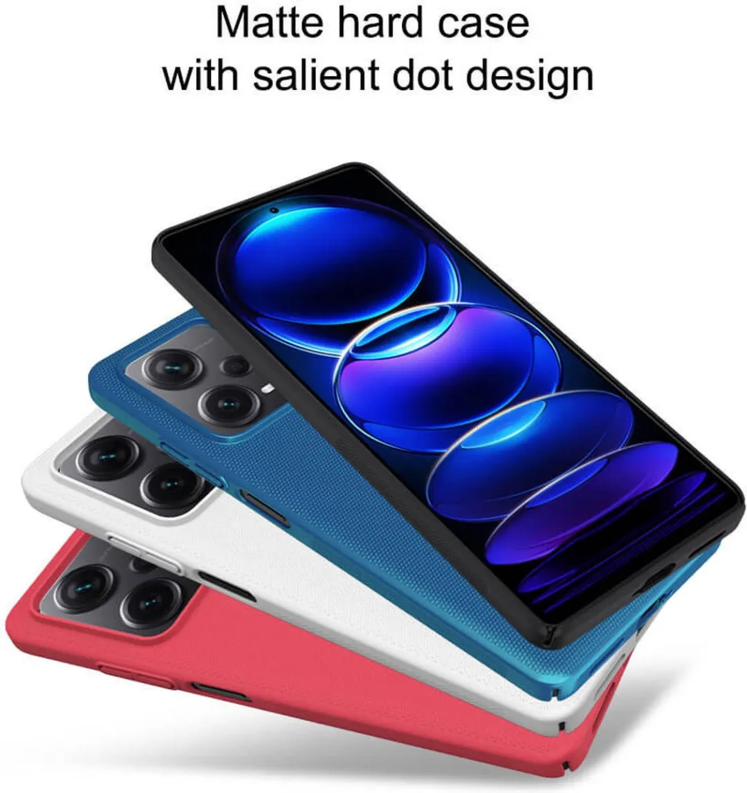 Nillkin Frosted Shield Xiaomi Redmi Note 12 Pro+ Hoesje - Zwart