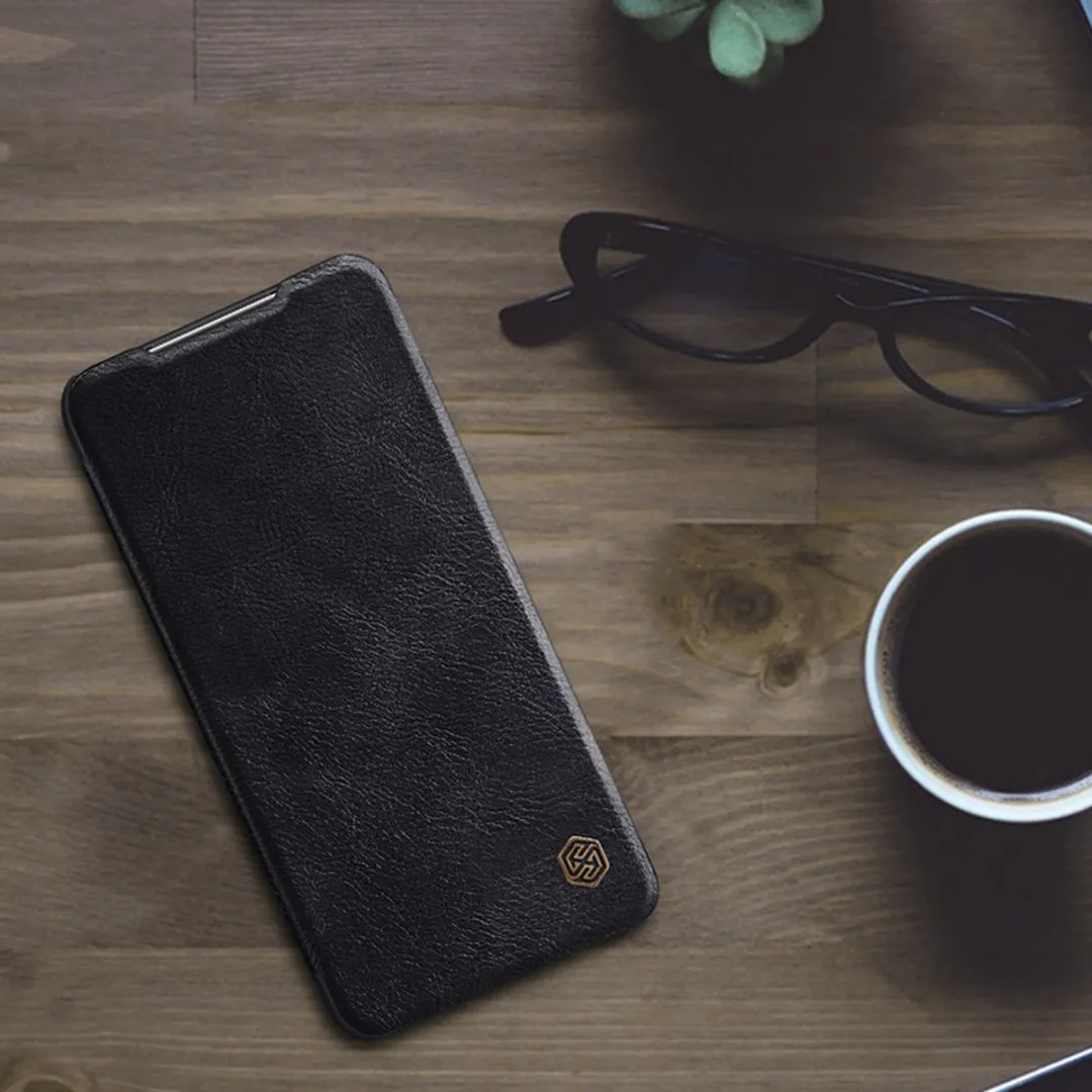 Nillkin Qin PU Leather Book Case NN-QLC-XPM3/BK - Xiaomi Poco M3 - Zwart