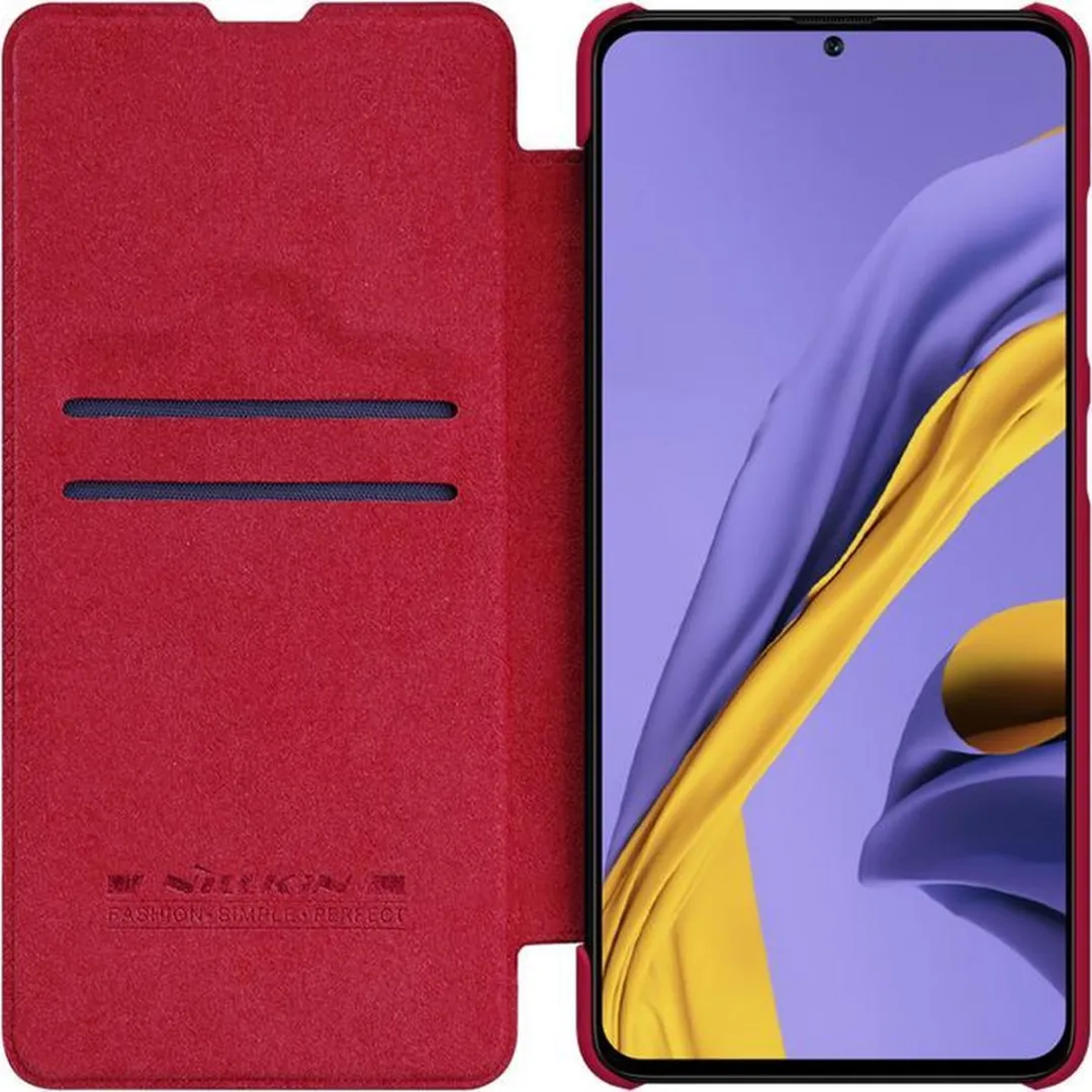 Nillkin Qin Leather Book Case A515-37 - Samsung Galaxy A51 - Rood - afbeelding 3 van 6
