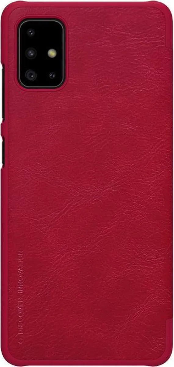 Nillkin Qin Leather Book Case A515-37 - Samsung Galaxy A51 - Rood - afbeelding 2 van 6