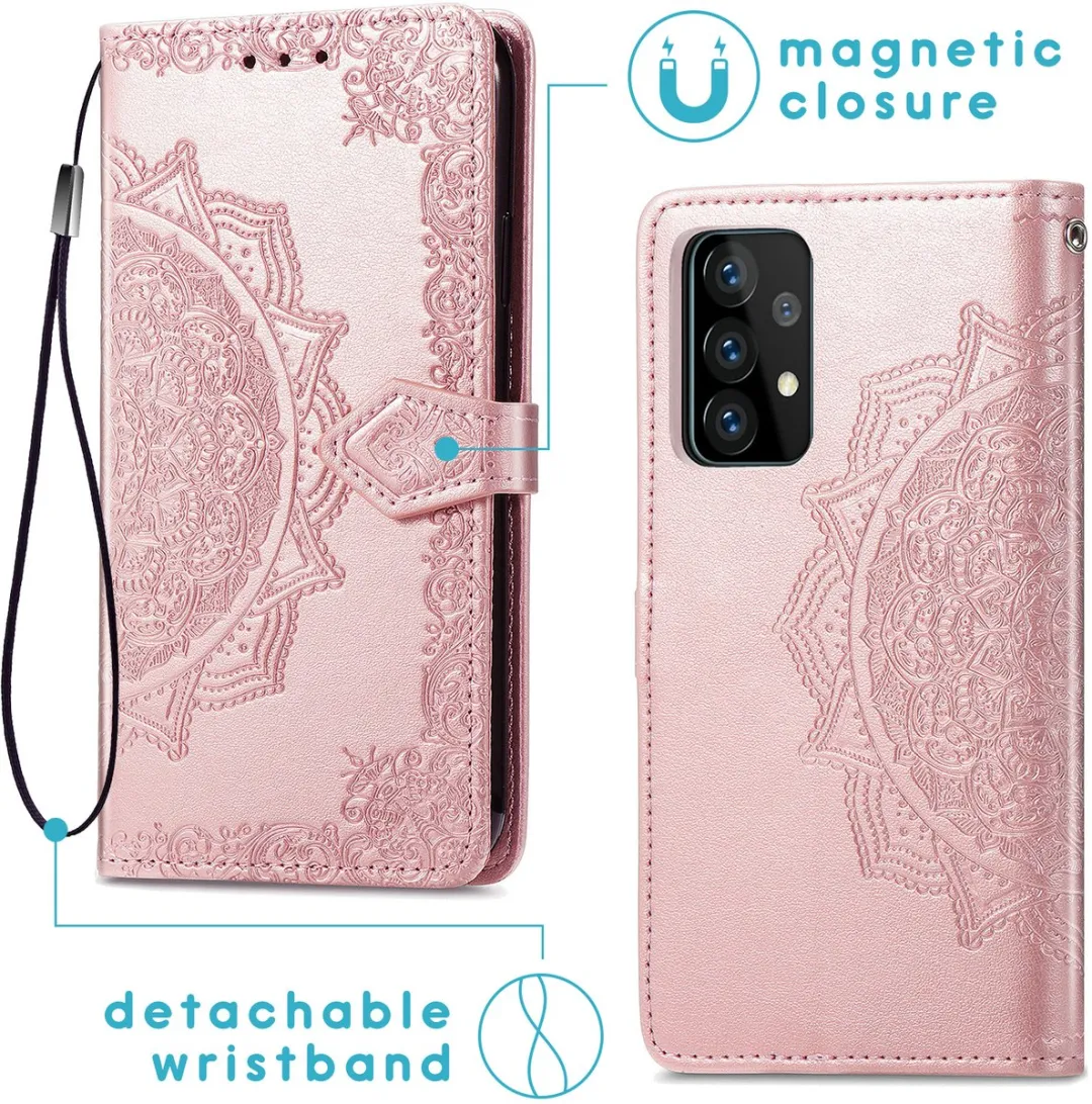 Imoshion Hoesje Samsung Galaxy A52 Rosé Goud - 3 Pasjes