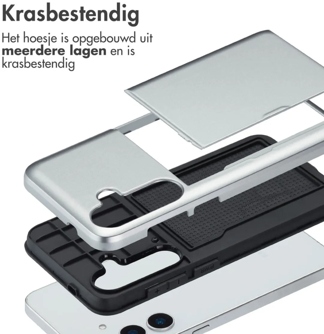 Imoshion Hoesje Samsung Galaxy S25 Plus - Grijs - 2 Pasjes