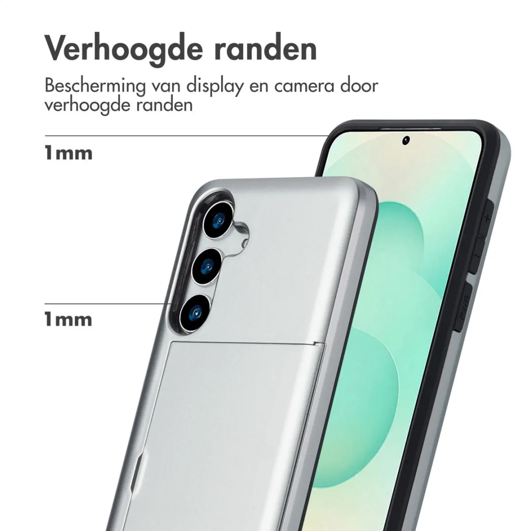 Imoshion Hoesje Samsung Galaxy S25 Plus - Grijs - 2 Pasjes