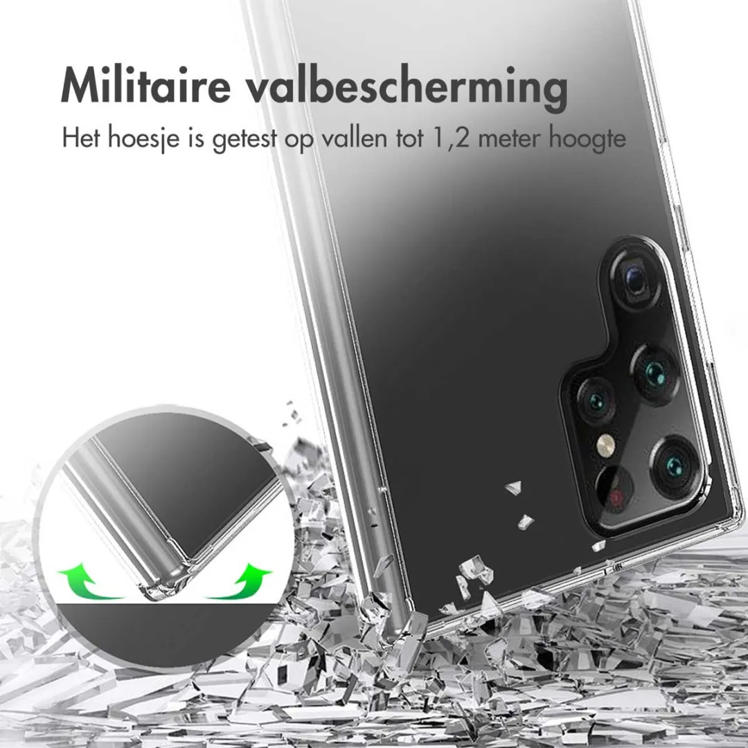 Accezz Xtreme Impact Backcover 2.0 Hoesje - Samsung Galaxy S22 Ultra - Transparant