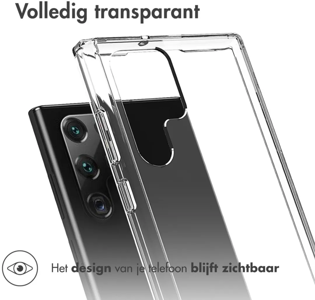 Accezz Xtreme Impact Backcover 2.0 Hoesje - Samsung Galaxy S22 Ultra - Transparant