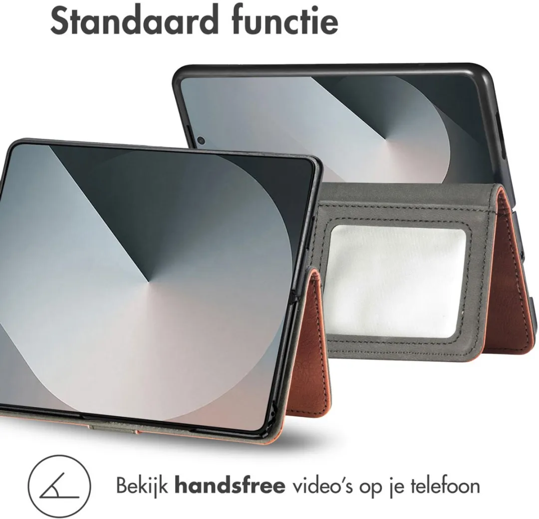 imoshion Hoesje Samsung Galaxy Z Fold 7 - 3 Pasjes - Bruin