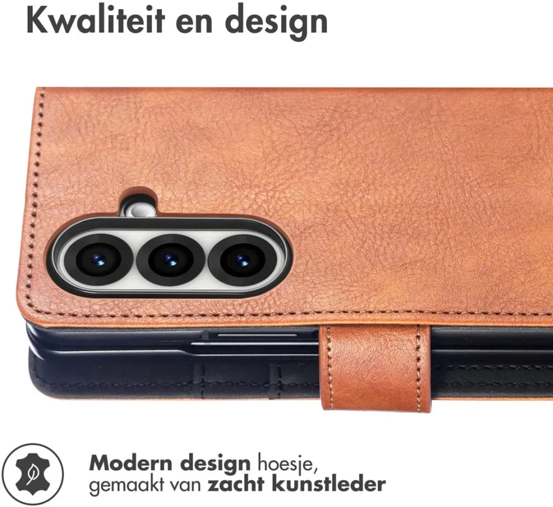 imoshion Hoesje Samsung Galaxy Z Fold 7 - 3 Pasjes - Bruin