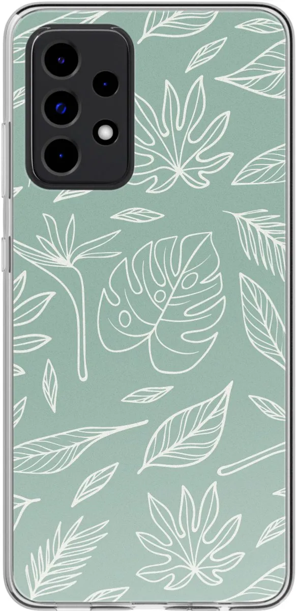 Imoshion Hoesje Samsung Galaxy A52 Leaves Line-Art
