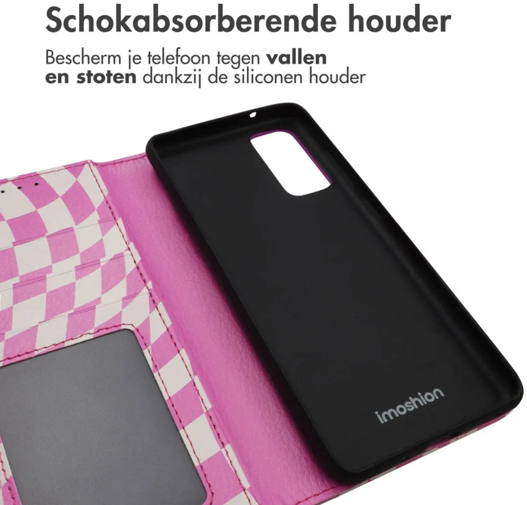 imoshion Design Bookcase Hoesje Samsung Galaxy S20 FE - 3 Pasjes - Retro Pink