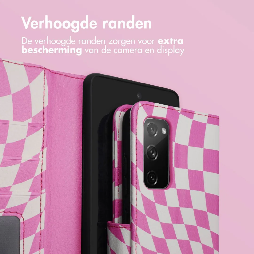 imoshion Design Bookcase Hoesje Samsung Galaxy S20 FE - 3 Pasjes - Retro Pink - afbeelding 6 van 6