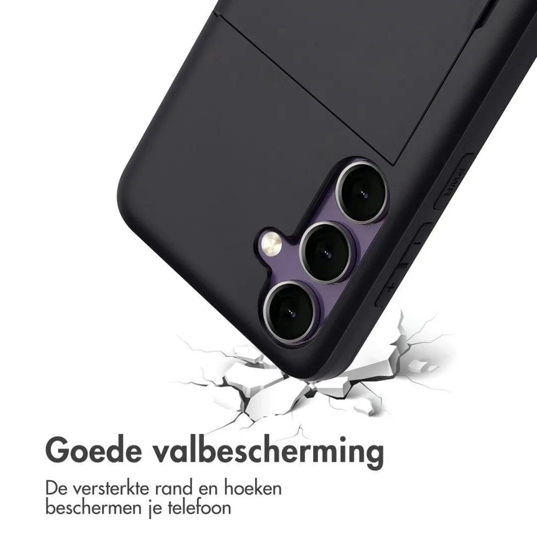 Imoshion Hoesje Samsung Galaxy S24 FE - Pasjeshouder 2 Stuks - Zwart