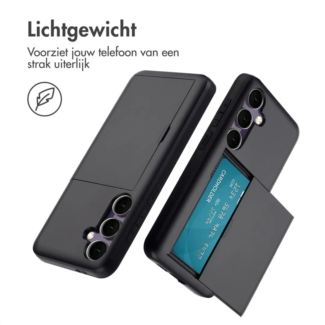 Imoshion Hoesje Samsung Galaxy S24 FE - Pasjeshouder 2 Stuks - Zwart