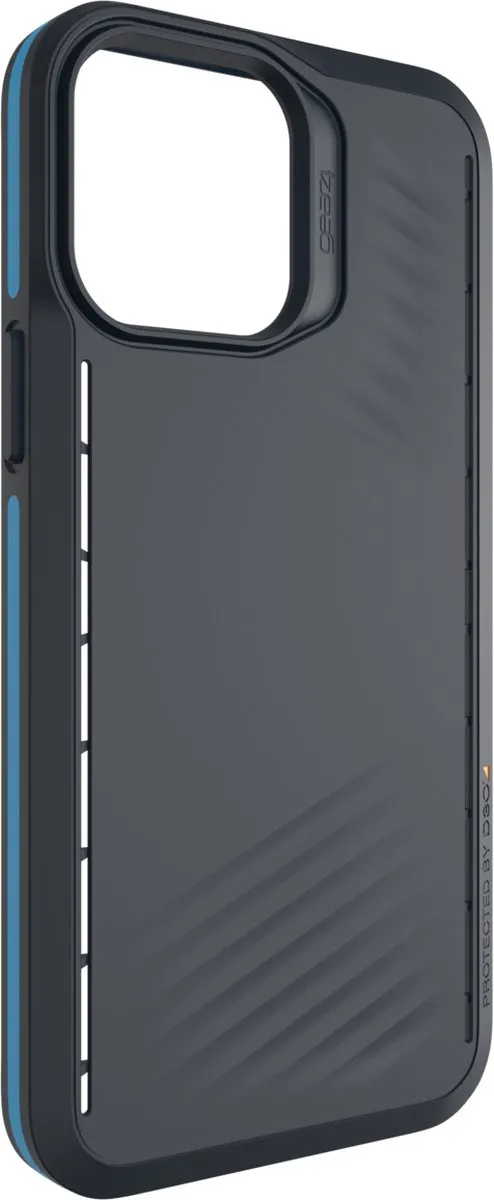 Gear4 Vancouver Snap D3O Hoesje iPhone 13 Pro Max - Zwart/Blauw