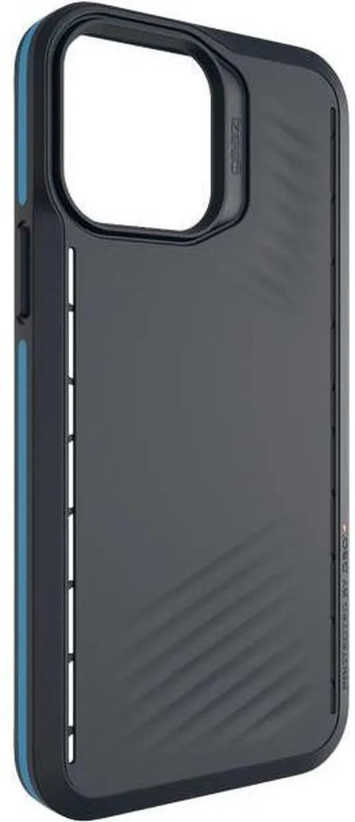 Gear4 Vancouver Snap D3O Hoesje iPhone 13 Pro Max - Zwart/Blauw