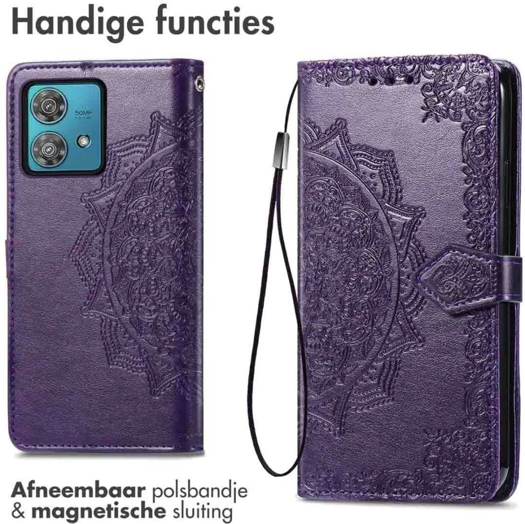 Imoshion Moto G84 Hoesje - Paars
