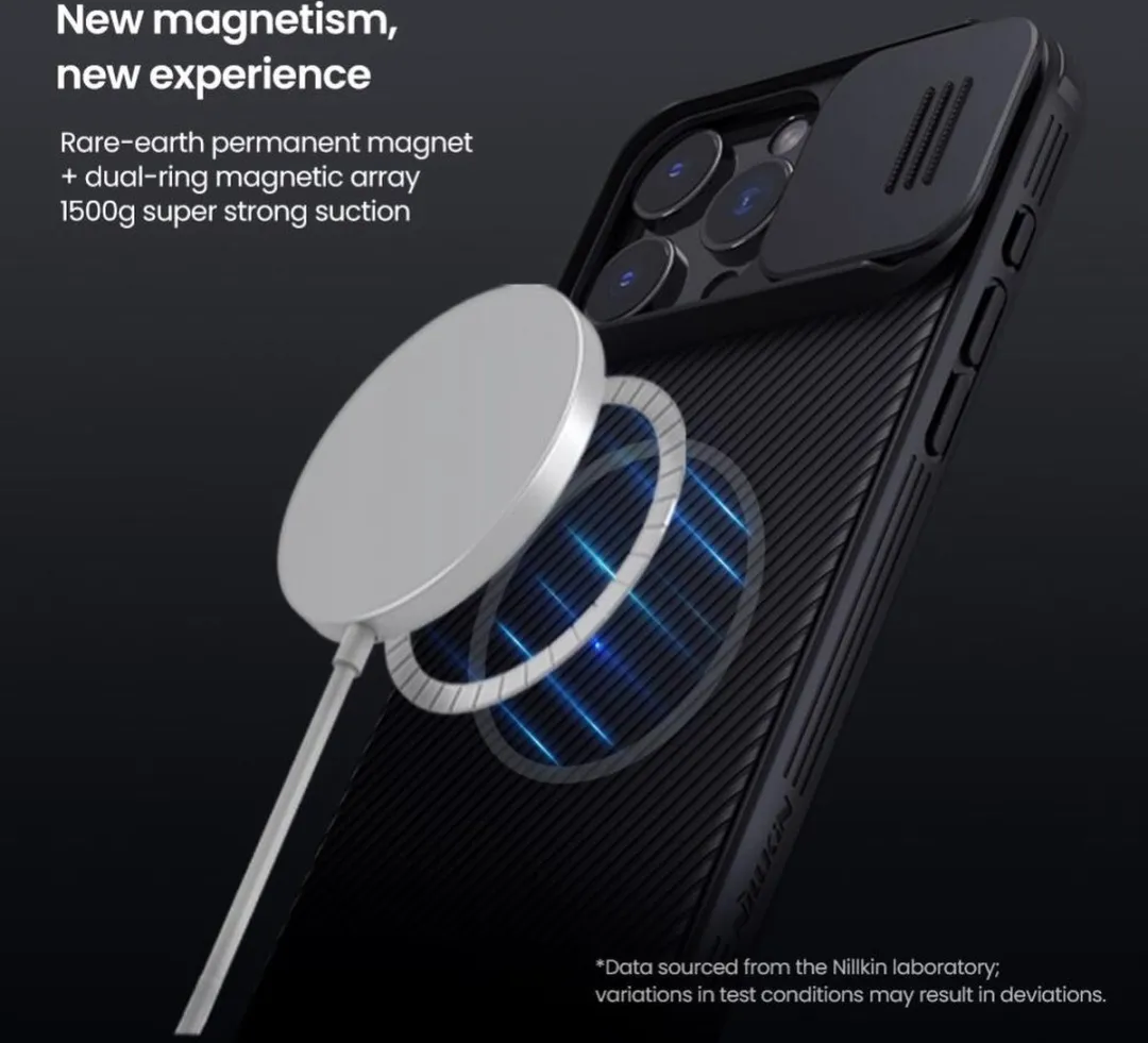 Nillkin CamShield Magnetisch Hoesje iPhone 16 Pro - Blauw - 57983122102