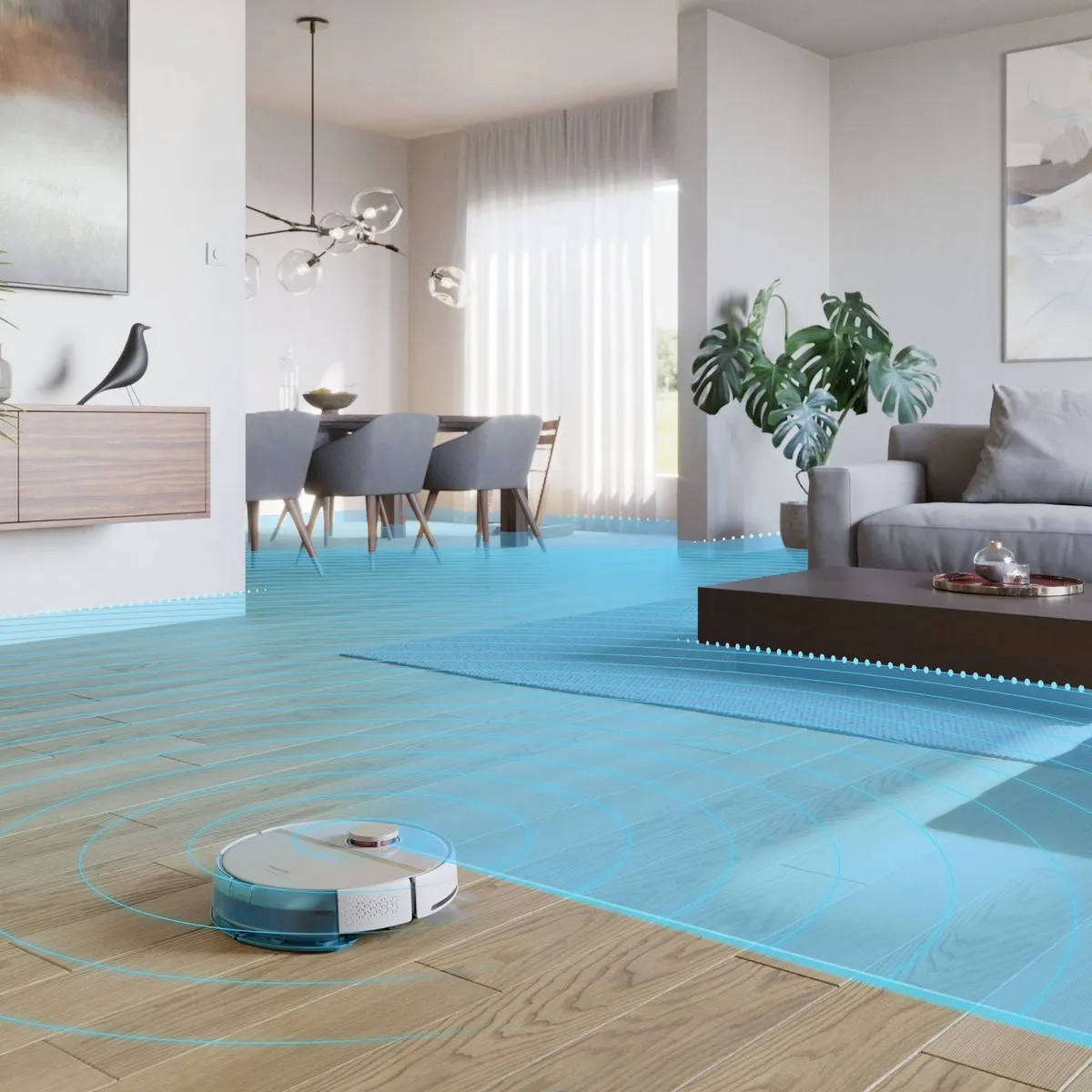 Philips HomeRun Aqua XU7000/02 Robotstofzuiger - Wit/Goud