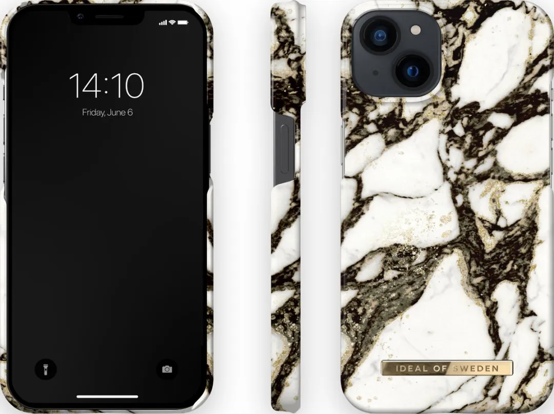 iDeal of Sweden iPhone 14/13 Backcover - Calacatta Golden Marble