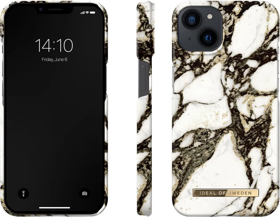 iDeal of Sweden iPhone 14/13 Backcover - Calacatta Golden Marble