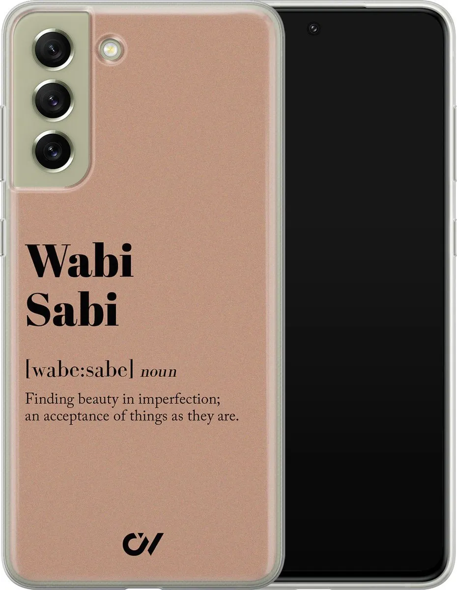Casevibes Wabi Sabi Hoesje Samsung Galaxy S21 FE - Bruin