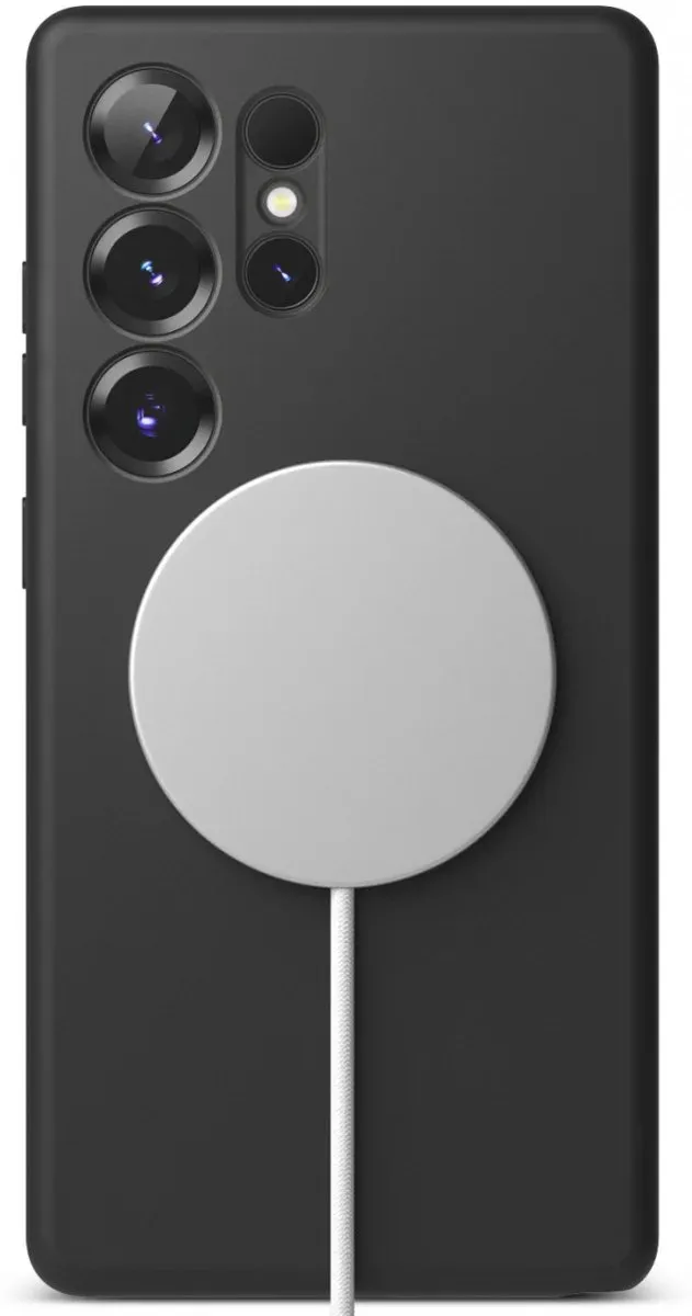 Ringke Silicone MagSafe Hoesje Samsung Galaxy S25 Ultra - Zwart