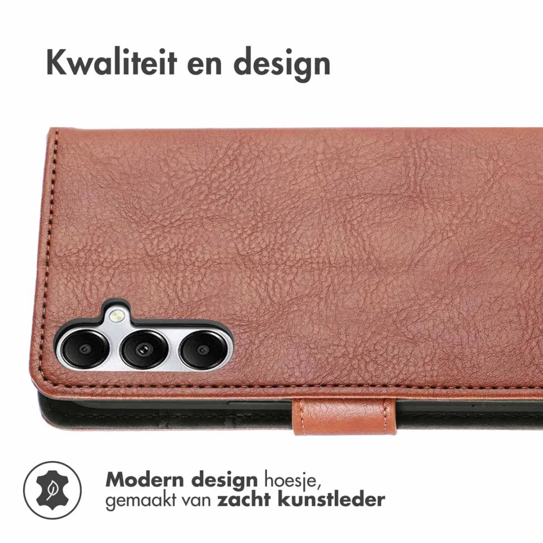 imosHion Hoesje Samsung Galaxy A16 - 3 Pasjes - Bruin - afbeelding 2 van 6