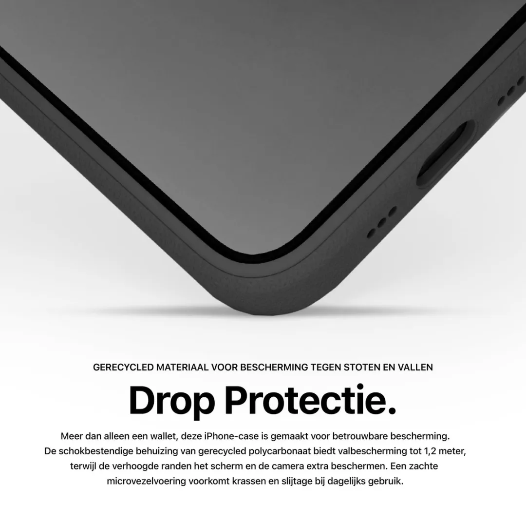 Decoded DEC2171 2-in-1 Leren Hoesje - iPhone 17 Pro Max - 3 Pasjes - Zwart - afbeelding 6 van 6
