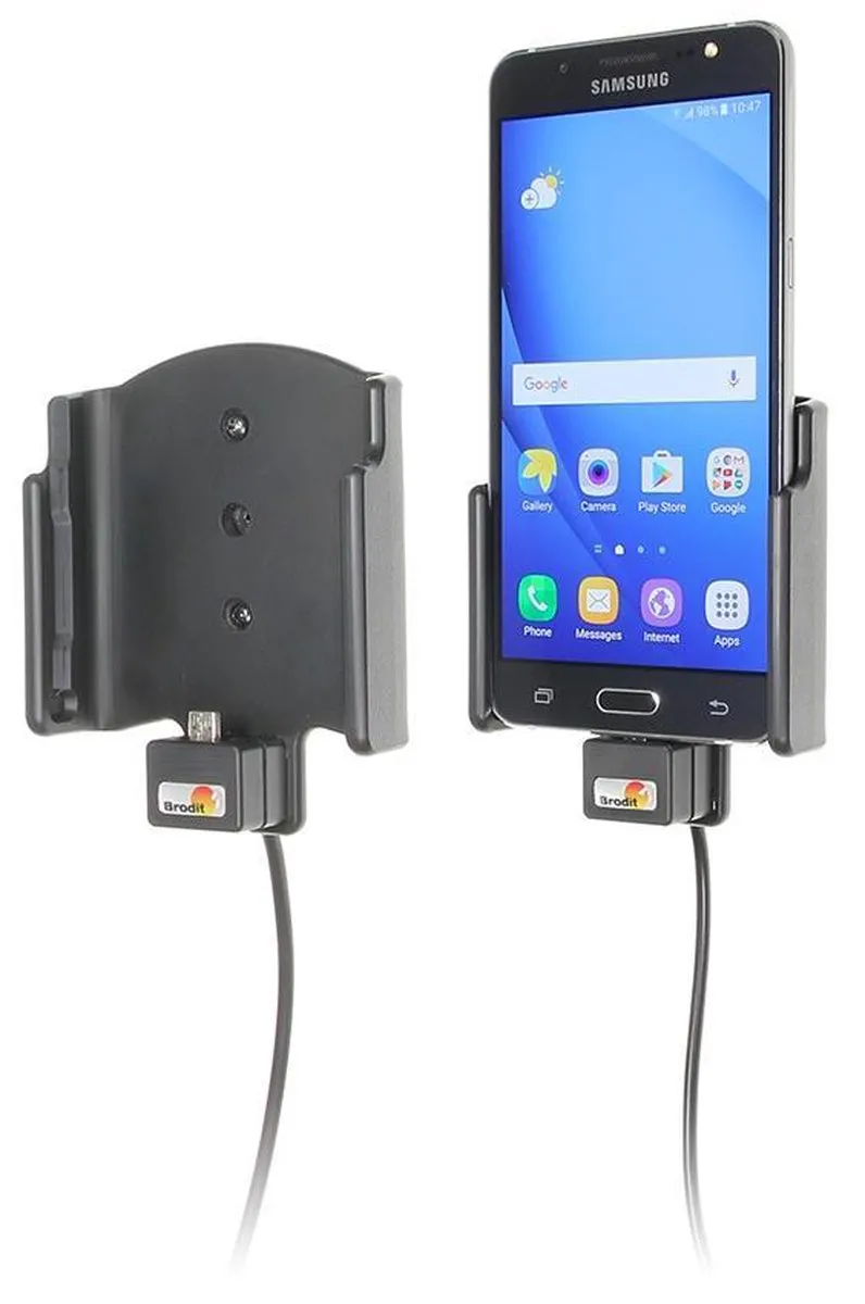 Brodit Actieve Houder Samsung Galaxy J5 2016 - Verticaal - Zwart