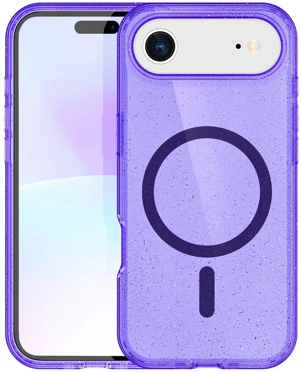 imoshion iPhone 17 Air Hoesje Sparkle Paars - MagSafe