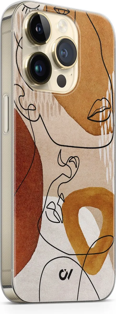 Casevibes iPhone 14 Pro Hoesje A/14P/UV/043 - Bruin