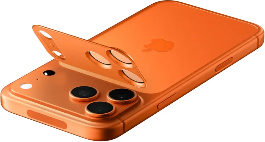 Spigen GLAStR EZ Fit Optik Camera Protector AGL10645 - iPhone 17 Pro - Oranje
