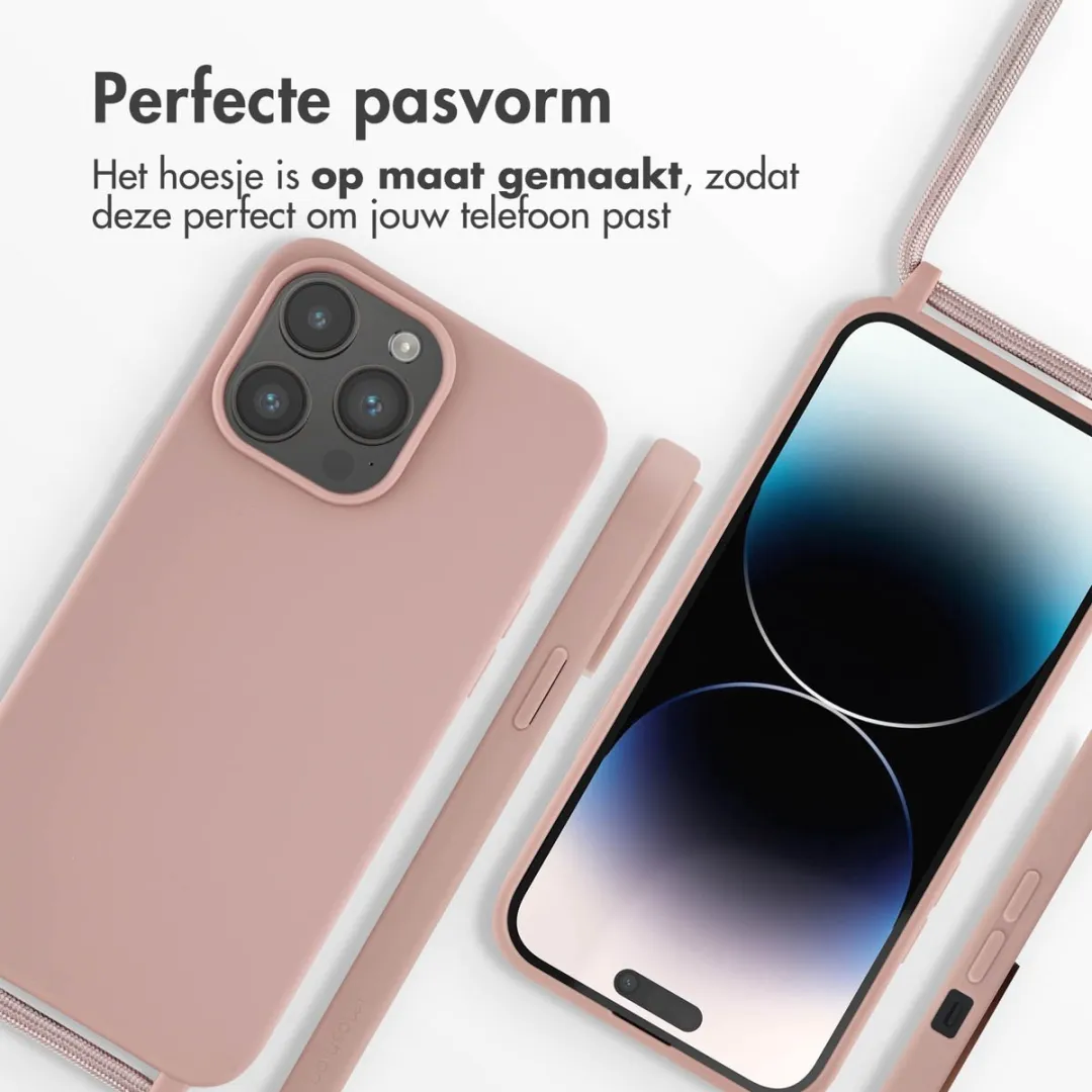Imoshion Hoesje iPhone 14 Pro Max Siliconen - Sand Pink - afbeelding 6 van 6