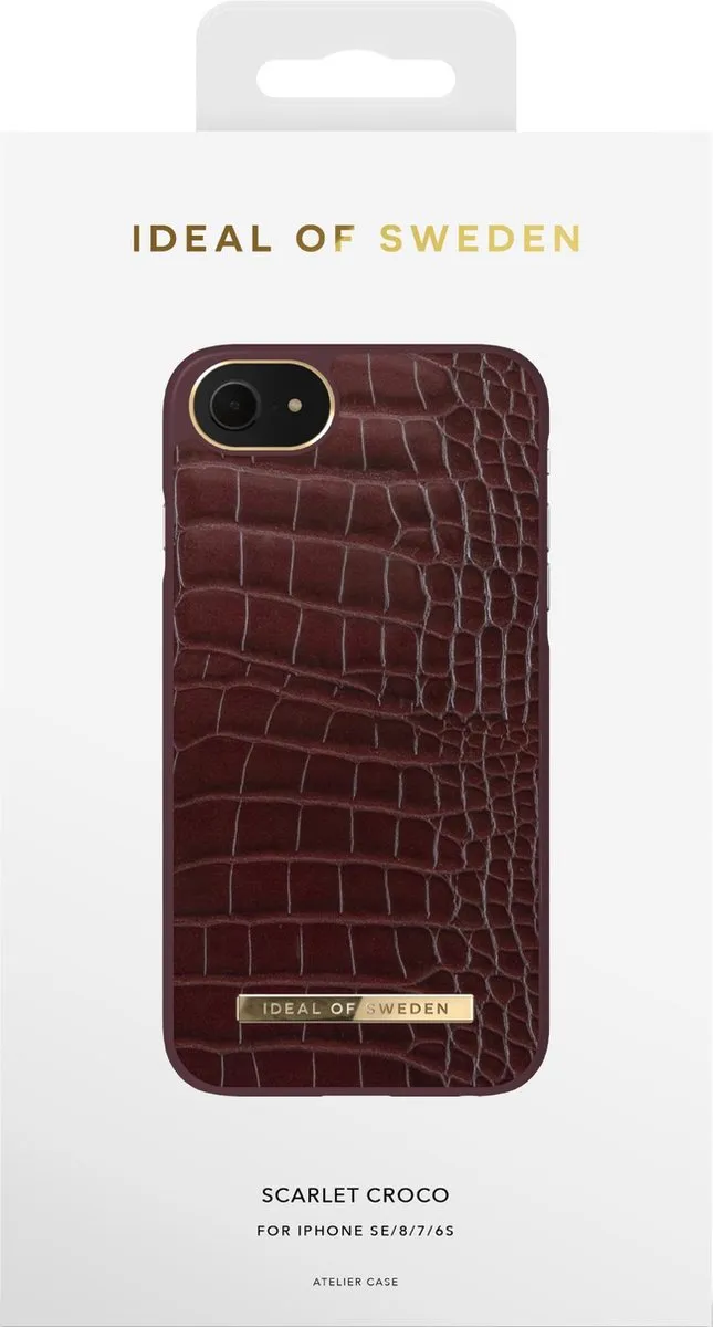 iDeal of Sweden Atelier Case iPhone 8/7/6/6s/SE - Scarlet Croco