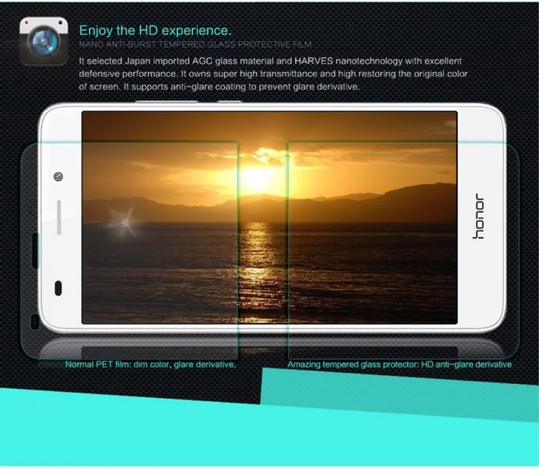 Nillkin Tempered Glass Screenprotector Honor 5C HG-SP HW-5C - 9H Nano - afbeelding 4 van 5
