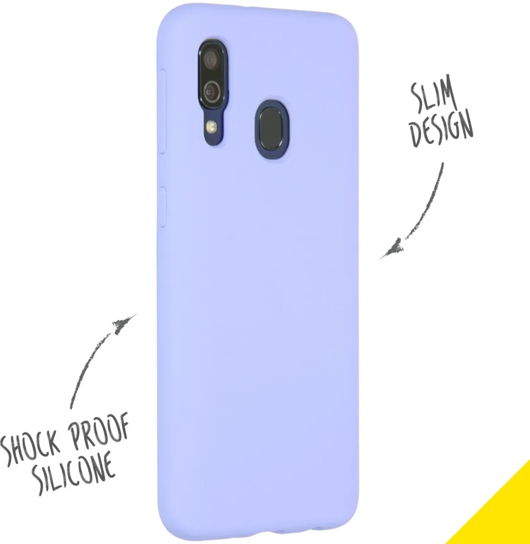 Accezz Hoesje Samsung Galaxy A40 - Paars
