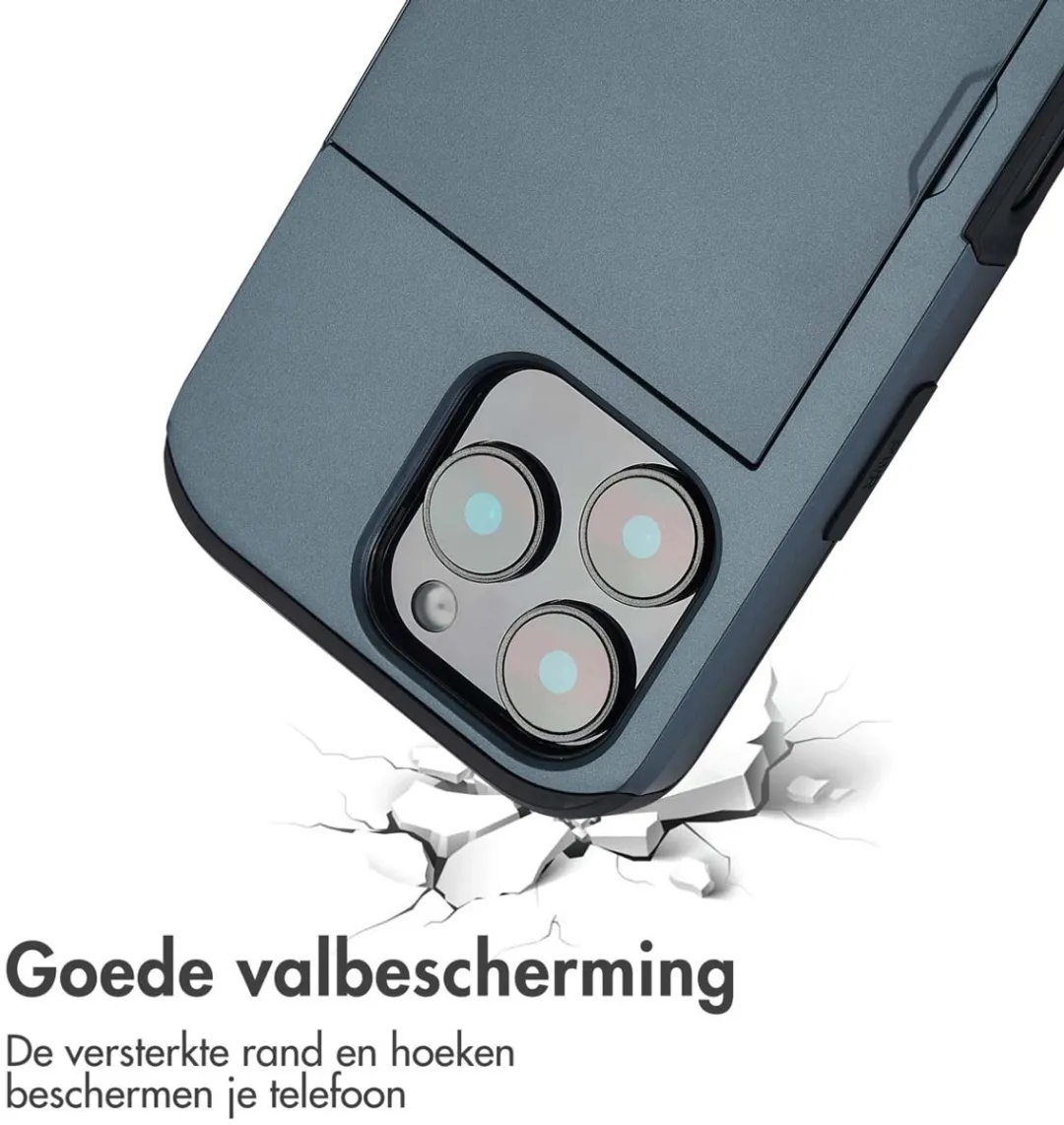 Imoshion Hoesje iPhone 16 Pro - Donkerblauw - 2 Pasjes